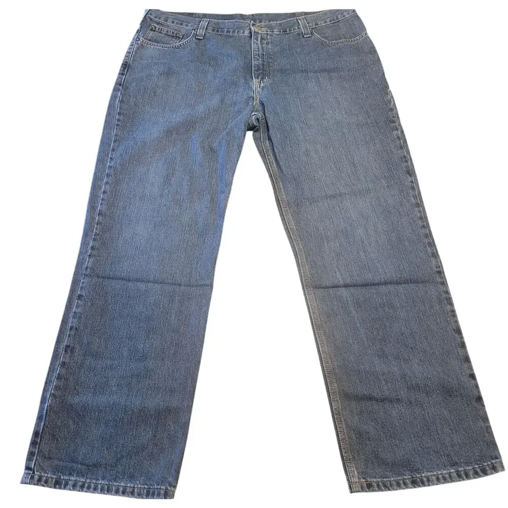 Carhartt Holter Jeans Mens 40x30 Dark Wash Relaxed Fit Straight Leg 101483-968
